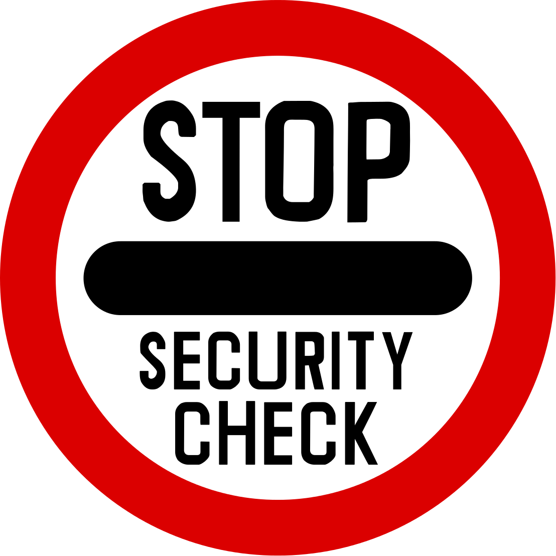 Mandatory stop for private property security checks
